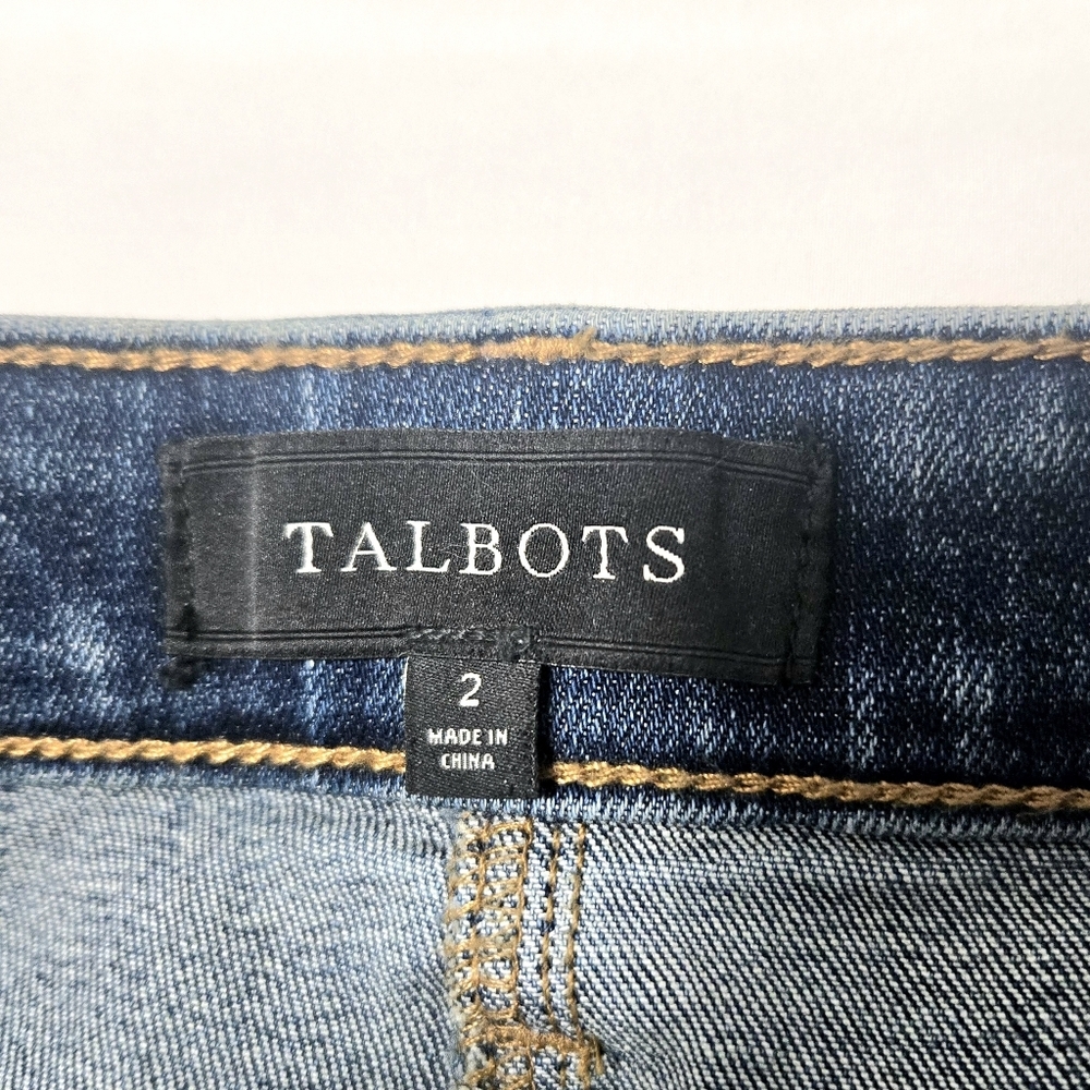 Talbots Denim Skirt. Straight. Size 2. Blue. - Picture 10 of 11
